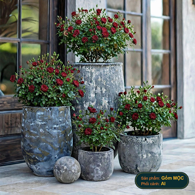 4231 Men Mỹ Thuật Tulip Trơn 21x21x19